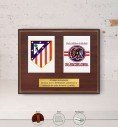 Personalised Commemorative Plaque for Coaches (Porcelain on Wood)