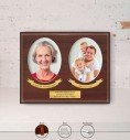 Personalised Commemorative Plaque for Father (Porcelain on Wood)