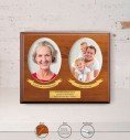Personalised Commemorative Plaque for Father (Porcelain on Wood)