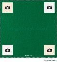 50 x 50 cm mat personalised in the 4 corners with your designs