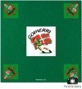 Custom game mat with 5 photos, in the centre and 4 corners