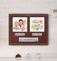 Budget Slim Personalised Porcelain Plaque on Wood