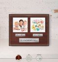 Premium Quality Slim Personalised Porcelain Plaque on Wood