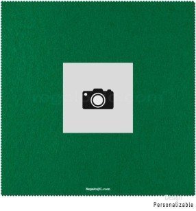 Tapete cartas verde de 50x50cm personalizado en el centro con 1 foto o diseño.
