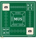 Tapete de mus verde de 50x50cm personalizados en 2 esquinas
