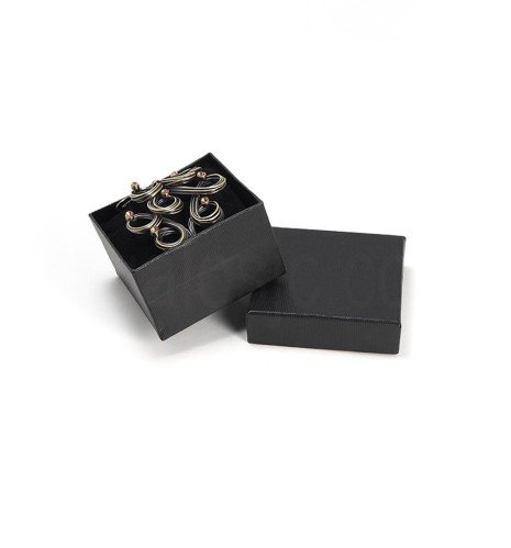 black cardboard gift boxes with velvet pad