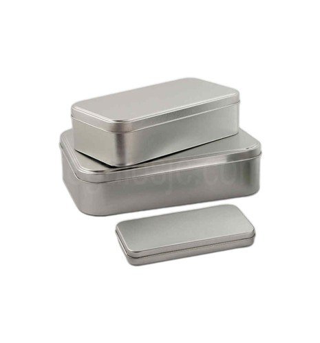 pack of 10 rectangular aluminium metal boxes