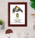 Budget Personalised Aluminium Plaque on Wood