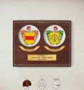 Slim Personalised Porcelain Plaque on Wood