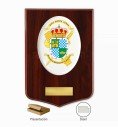 Metopa de la Academia Suboficiales y Guardias, escudo AGSGC de la Guardia Civil