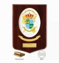 Metopa de la Academia Suboficiales y Guardias, escudo AGSGC de la Guardia Civil