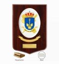 Metopa Servicio Marítimo, escudo SEMAR de la Guardia Civil con orla, placa y estuche kraft