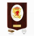 Guardia Civil Special Intervention Unit (UEI) crest plaque with plate and presentation box
