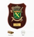 Metopa guardia civil personalizada con escudo fundido y placa