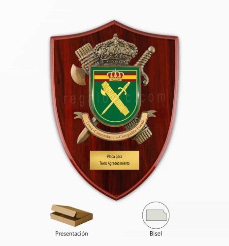 Metopa Guardia Civil en formato escudo