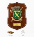 Metopa de la Guardia Civil con Escudo Metálico Personalizado, Plaquita con Texto y Presentada en Estuche Kraft