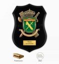 Metopa de la Guardia Civil con Escudo Metálico Personalizado, Plaquita con Texto y Presentada en Estuche Kraft