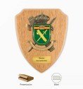 Metopa de la Guardia Civil con Escudo Metálico Personalizado, Plaquita con Texto y Presentada en Estuche Kraft