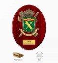 Metopa de la Guardia Civil con Escudo Metálico Personalizado, Plaquita con Texto y Presentada en Estuche Kraft