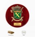 Metopa de la Guardia Civil con Escudo Metálico Personalizado, Plaquita con Texto y Presentada en Estuche Kraft