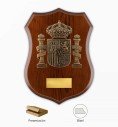 Metopa Escudo Real Bandera Constitucional con Placa y Estuche