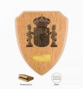 Metopa Escudo Real Bandera Constitucional con Placa y Estuche