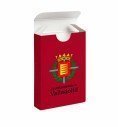 Custom card case for a deck with a crest