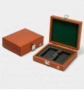 Personalized Faux Leather Case for Storing Games – Elegant Box with Padded Lid