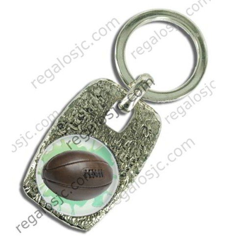 Llaveros personalizables con motivo deportivo-Rugbi