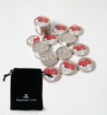 Set of 20 love mus counters, a Valentine's gift