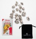 Mus set with 20 chickpea counters and Fournier No. 1 Spanish deck
