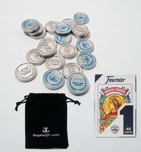 Lawyers' mus set with Fournier No. 1 deck