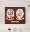 Personalised Commemorative Plaque for Father (Porcelain on Wood)